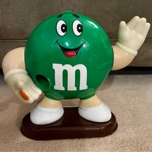 Vintage Collectible M&M'S Green Character Candy Dispenser